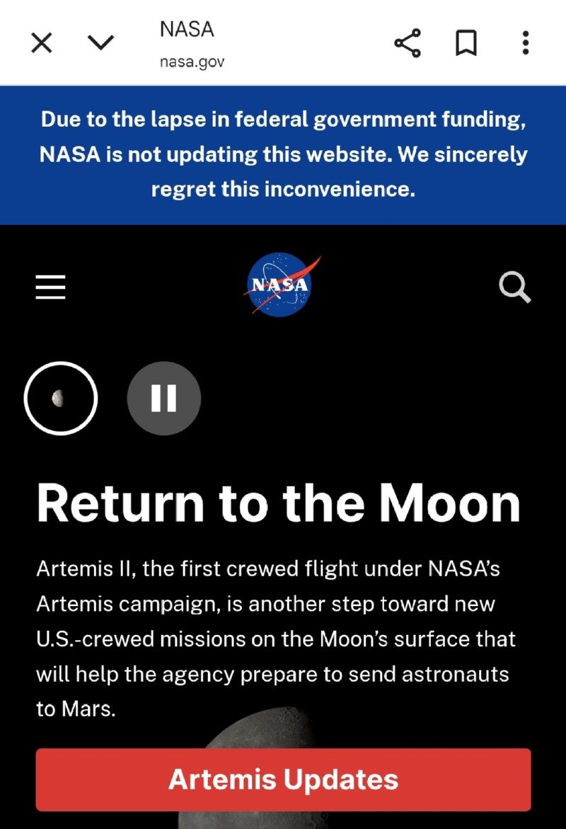 NASA의 홈페이지 업데이트가 종료된 이유1