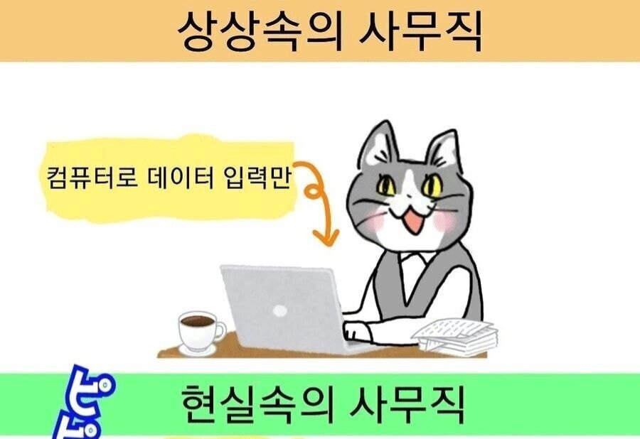 상상속의 사무직 vs 현실 사무직1