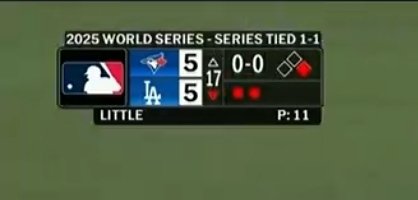 한국시간 오전9시에 시작한 월드시리즈 근황1