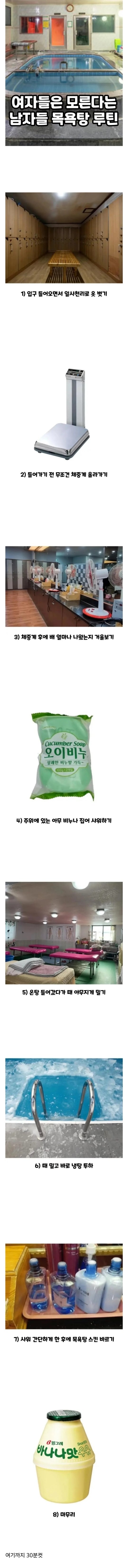 여자들은 모르는 남자들의 목욕1