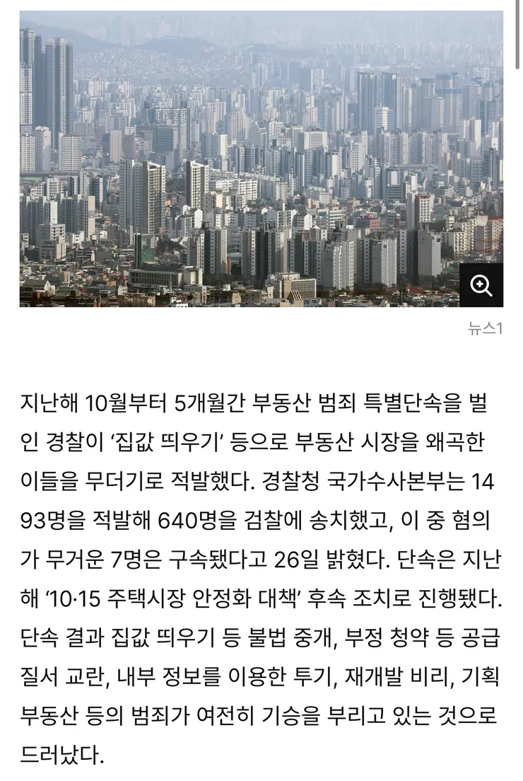 “집값띄우기 1493명 적발…또 공인중개사들“2