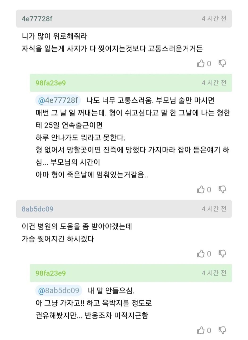 형이 과로사하고 집안이 망가진 거 같음2
