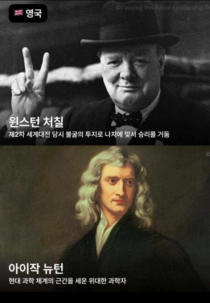 각 나라별 가장 존경받는 인물모음8