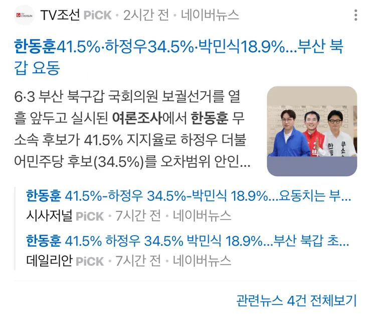한동훈이 유리할거라고 예상했던 저로서는…1