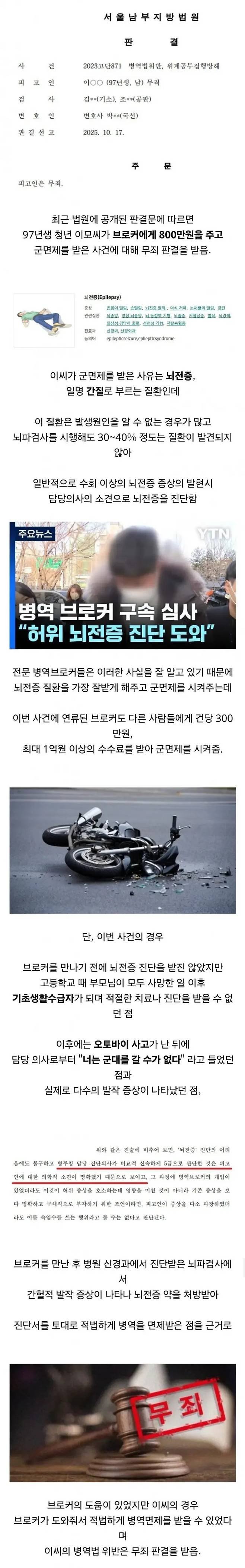 브로커한테 800만원 주고 군 면제 받은 청년1