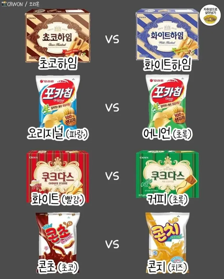 은근히 갈린다는 과자 취향.jpg1