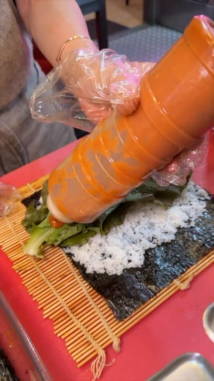 부산 어느 정육식당에서 판매한다는 삼겹살 김밥9