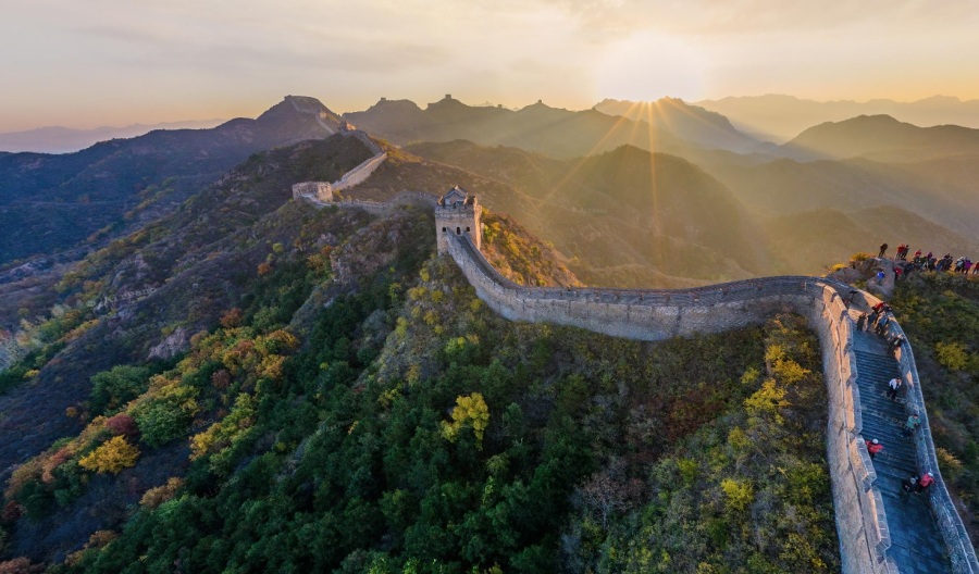 공중에서 본 만리장성. jpg2