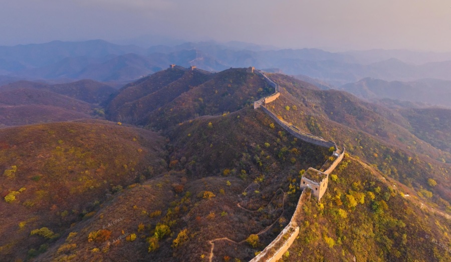 공중에서 본 만리장성. jpg3