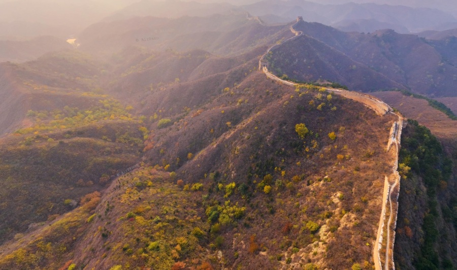 공중에서 본 만리장성. jpg4