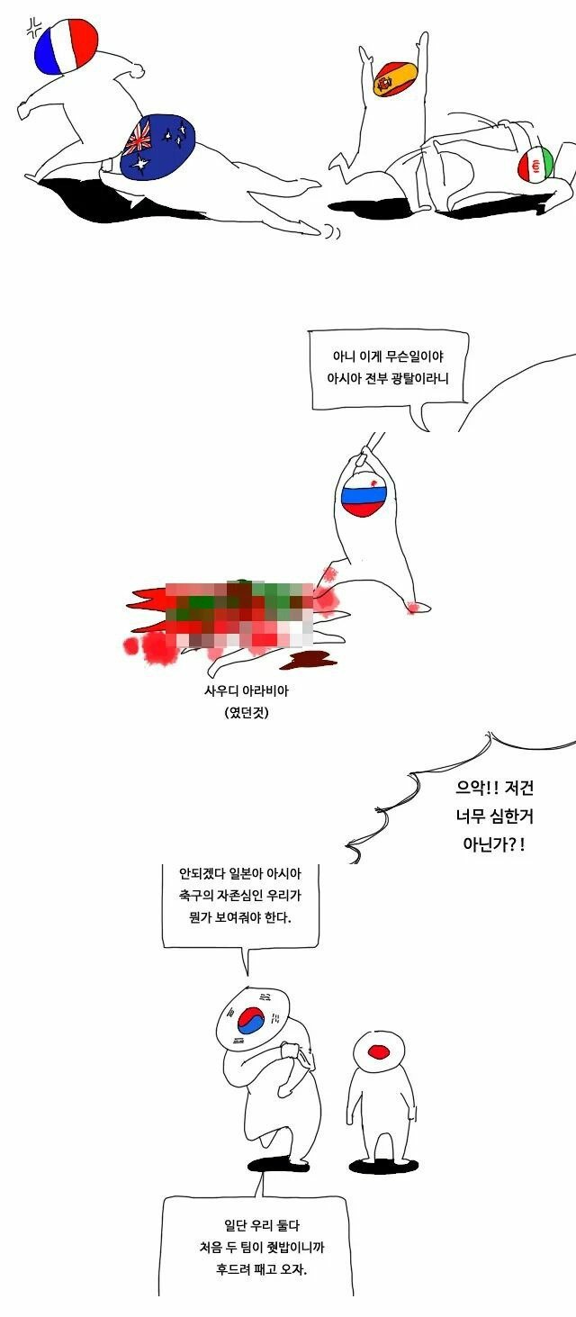 러시아월드컵 아시아출전국 현황1
