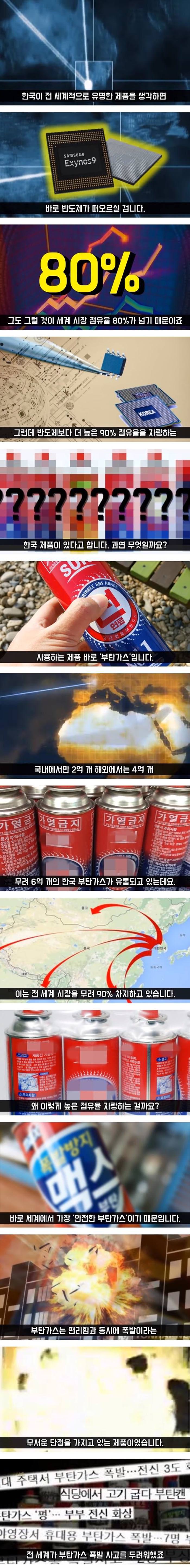 전세계 점유율 90% 한국제품1