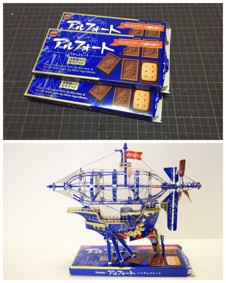 금손을 가진자가 과자 껍질로 피규어 만드는법.jpg2