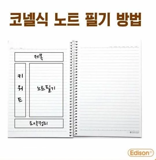 코넬대학교의 한 교수가 고안해 냈다는 노트필기법1