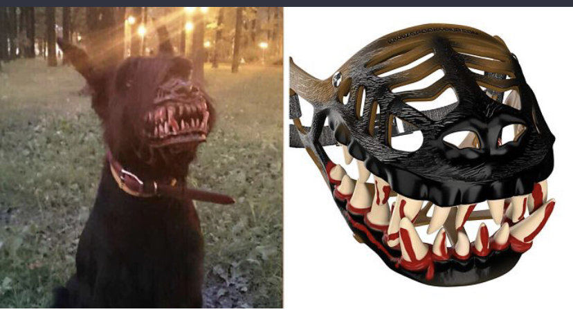 미국에서 파는 개 입마개. ㄷ ㄷ ㄷ2