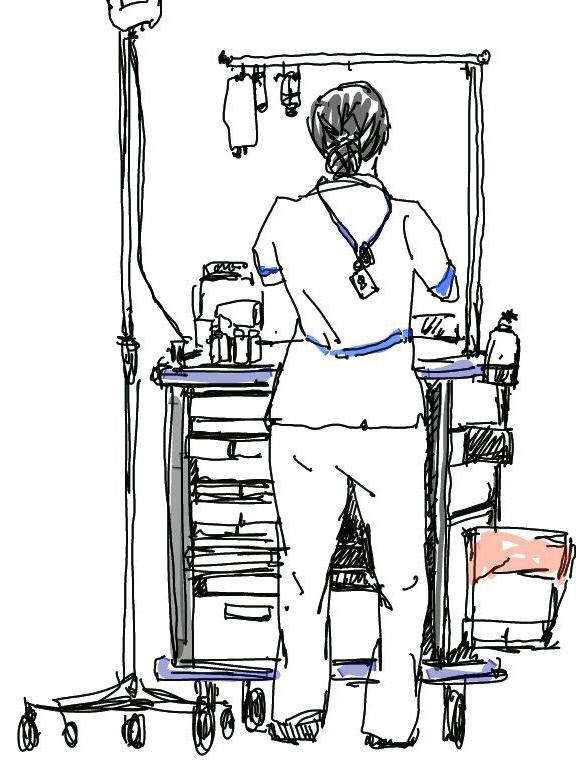 음압병상 간호사가 그린 그림일기.gisa1