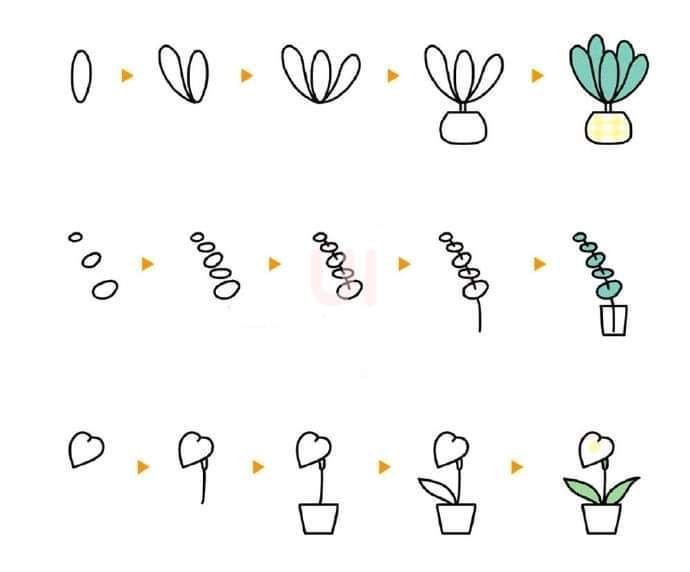 작은 정원 쉽게 그리기6