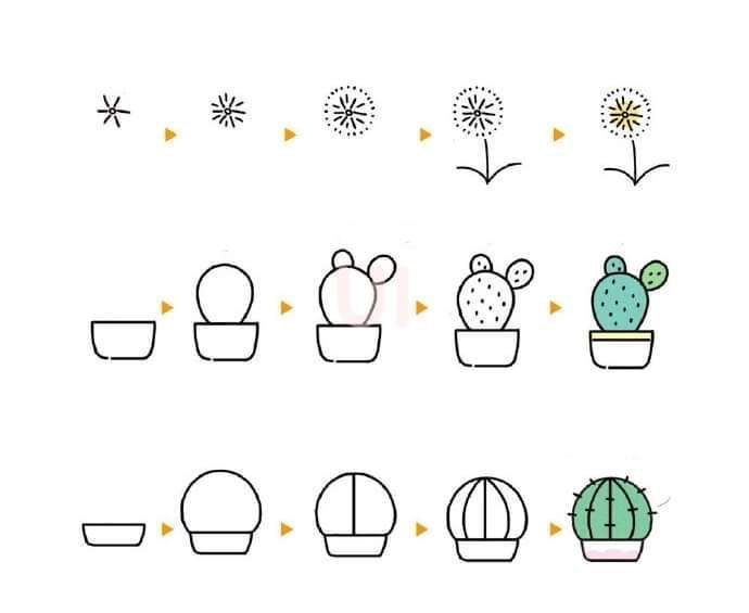 작은 정원 쉽게 그리기7