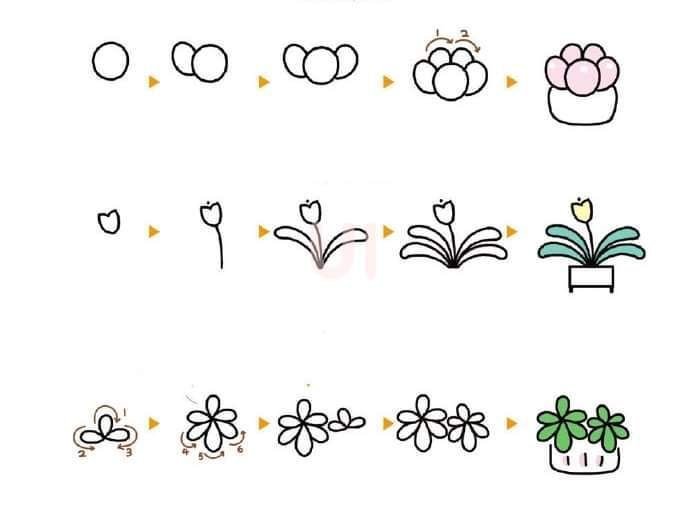 작은 정원 쉽게 그리기9