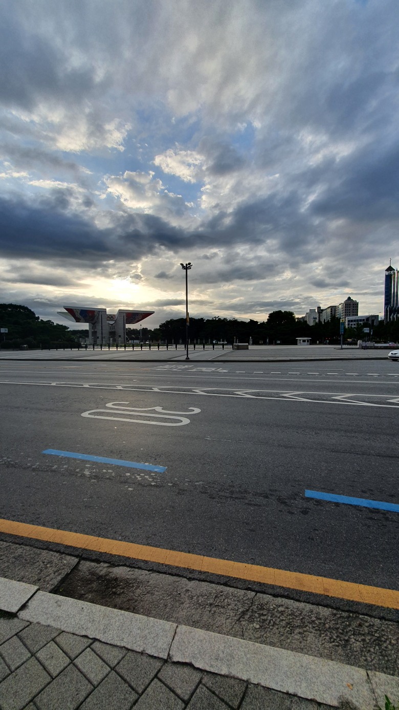 비 그친 출근길 올림픽 공원1