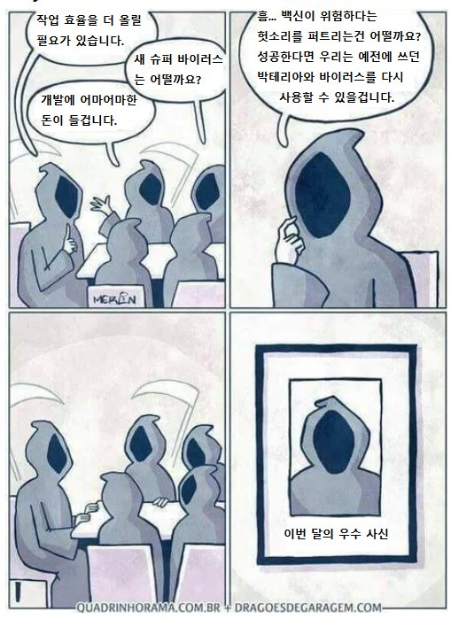 사신들이 개발회의 하는 만화1